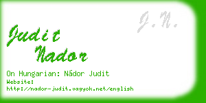 judit nador business card